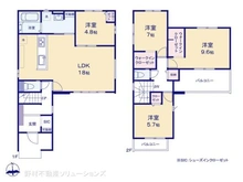 【埼玉県/川口市前川】川口市前川4丁目 新築一戸建て 間取り図