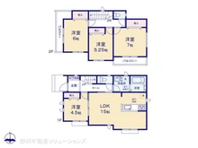 【埼玉県/川口市元郷】川口市元郷6丁目 新築一戸建て 間取り図