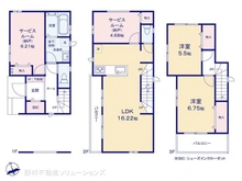 【埼玉県/川口市坂下町】川口市坂下町3丁目 新築一戸建て 間取り図