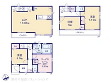 【埼玉県/川口市坂下町】川口市坂下町3丁目 新築一戸建て 間取り図