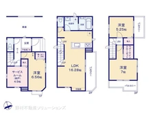 【埼玉県/川口市坂下町】川口市坂下町3丁目 新築一戸建て 間取り図
