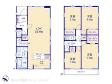 【埼玉県/川口市鳩ヶ谷本町】川口市鳩ヶ谷本町4丁目 新築一戸建て 間取り図
