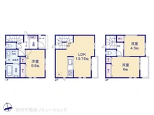 【埼玉県/川口市飯塚】川口市飯塚3丁目 新築一戸建て 間取り図