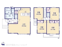 【埼玉県/川口市大字差間】川口市大字差間 新築一戸建て 間取り図