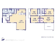 【埼玉県/川口市大字安行領根岸】川口市大字安行領根岸 新築一戸建て 間取り図