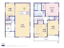 【埼玉県/川口市大字芝】川口市大字芝 新築一戸建て 間取り図