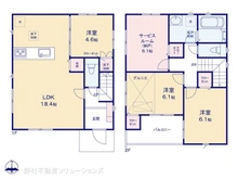 【埼玉県/川口市大字芝】川口市大字芝 新築一戸建て 間取り図