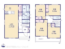 【埼玉県/川口市青木】川口市青木3丁目 新築一戸建て 間取り図
