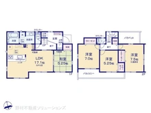 【埼玉県/川口市在家町】川口市在家町 新築一戸建て 間取り図