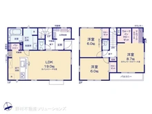 【埼玉県/川口市在家町】川口市在家町 新築一戸建て 間取り図