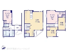 【埼玉県/戸田市喜沢】戸田市喜沢1丁目 新築一戸建て 間取り図