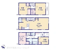 【埼玉県/戸田市中町】戸田市中町1丁目 新築一戸建て 間取り図