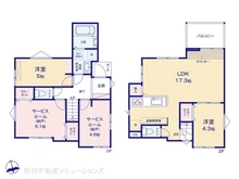 【埼玉県/川口市上青木西】川口市上青木西4丁目 新築一戸建て 間取り図