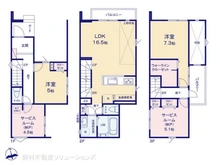 【埼玉県/川口市上青木西】川口市上青木西4丁目 新築一戸建て 間取り図