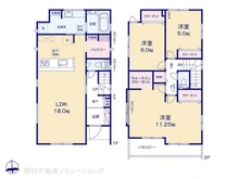 【埼玉県/川口市大字安行吉岡】川口市大字安行吉岡 新築一戸建て 間取り図