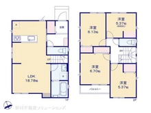 【埼玉県/川口市柳根町】川口市柳根町 新築一戸建て 間取り図