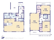 【埼玉県/川口市大字木曽呂】川口市大字木曽呂 新築一戸建て 間取り図