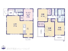【埼玉県/川口市元郷】川口市元郷3丁目 新築一戸建て 間取り図