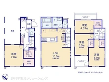 【埼玉県/川口市柳崎】川口市柳崎1丁目 新築一戸建て 間取り図
