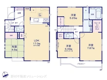 【埼玉県/川口市坂下町】川口市坂下町2丁目 新築一戸建て 間取り図