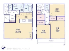 【埼玉県/川口市坂下町】川口市坂下町2丁目 新築一戸建て 間取り図
