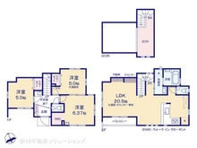 【埼玉県/川口市坂下町】川口市坂下町2丁目 新築一戸建て 間取り図