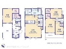 【埼玉県/川口市柳崎】川口市柳崎1丁目 新築一戸建て 間取り図