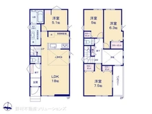 【埼玉県/川口市大字差間】川口市大字差間 新築一戸建て 間取り図