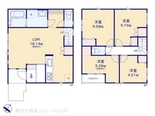 【埼玉県/川口市南鳩ヶ谷】川口市南鳩ヶ谷2丁目 新築一戸建て 間取り図
