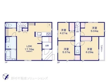 【埼玉県/川口市南鳩ヶ谷】川口市南鳩ヶ谷2丁目 新築一戸建て 間取り図