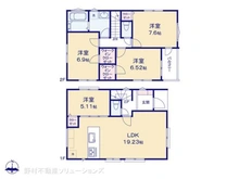 【埼玉県/川口市並木】川口市並木1丁目 新築一戸建て 間取り図