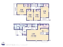 【埼玉県/川口市芝中田】川口市芝中田2丁目 新築一戸建て 間取り図