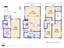 【埼玉県/川口市朝日】川口市朝日2丁目 新築一戸建て 間取り図
