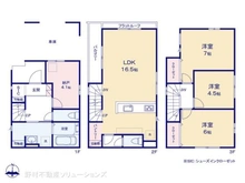【埼玉県/川口市上青木】川口市上青木1丁目 新築一戸建て 間取り図