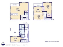 【埼玉県/川口市上青木】川口市上青木1丁目 新築一戸建て 間取り図