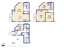 【埼玉県/川口市上青木】川口市上青木1丁目 新築一戸建て 間取り図
