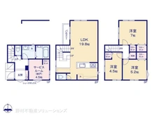 【埼玉県/川口市北原台】川口市北原台1丁目 新築一戸建て 間取り図
