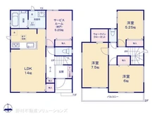 【埼玉県/川口市本蓮】川口市本蓮2丁目 新築一戸建て 間取り図
