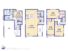 【埼玉県/川口市飯塚】川口市飯塚1丁目 新築一戸建て 間取り図