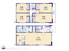 【埼玉県/川口市北原台】川口市北原台3丁目 新築一戸建て 間取り図