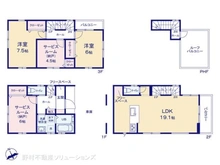 【埼玉県/川口市芝塚原】川口市芝塚原2丁目 新築一戸建て 間取り図