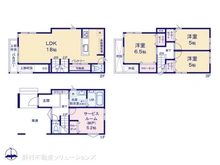 【埼玉県/川口市大字芝】川口市大字芝 新築一戸建て 間取り図