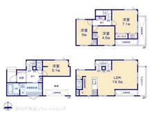 【埼玉県/川口市大字芝】川口市大字芝 新築一戸建て 間取り図