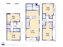 【埼玉県/川口市南鳩ヶ谷】川口市南鳩ヶ谷5丁目 新築一戸建て 間取り図