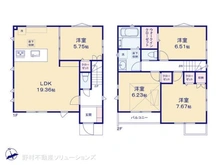 【埼玉県/川口市大字小谷場】川口市大字小谷場 新築一戸建て 間取り図