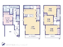 【埼玉県/川口市朝日】川口市朝日3丁目 新築一戸建て 間取り図