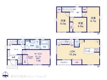 【埼玉県/川口市西川口】川口市西川口2丁目 新築一戸建て 間取り図