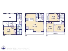 【埼玉県/川口市西川口】川口市西川口2丁目 新築一戸建て 間取り図