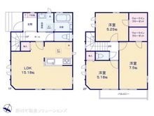 【埼玉県/川口市戸塚】川口市戸塚3丁目 新築一戸建て 間取り図