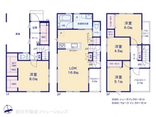 【埼玉県/川口市緑町】川口市緑町 中古一戸建て 間取り図